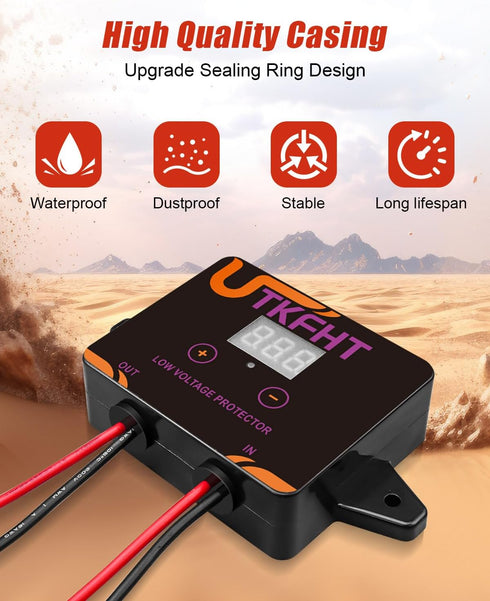 UTKFHT M18 18V Upgrade Power Wheel Adapter Kit Compatible with Milwaukee Battery with Voltage Regulator Fuse and Wire