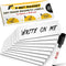 X-bet MAGNET Dry Erase Magnetic Labels, 30 pcs 1x3 - Reusable Sticky Notes for Refrigerator - Blank Magnet Stickers