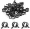 MroMax 30Pcs 0.47"(12mm) ID Spring Band Hose Clamps, Black Hose Clamp for 1/2" OD Fuel Line, Silicone Vacuum Hose