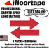 LiteMark Removable Red Arrows, Large Size Arrow Sticker, 12 Inch Pack of 6 for Safety