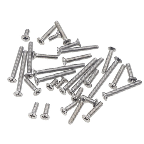 M2.5 Stainless Steel Phillips Flat Head Machine Screws Assortment Kit