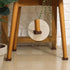 4 Packs Sliner Walnut Wood Cutting Board Feet Non Slip Cutting Board Feet Legs with Silicone Rubber and Screws