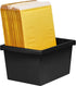 Storex 4 Gallon Storage Bin, Plastic Classroom Organizer for Books and Supplies, Black, 6-Pack (61466C06C)