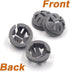 ISPINNER 50pcs 3/8 Inch Trade Size Non-Metallic Button Push-in Cable Connectors, Fits for 1/2 Inch Knockouts