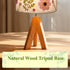 14.96in, 9W 3-Color Dried Flowers Tripod Table Lamp LED Cute Bedside Lamp with Flowers Linen Lampshade for Nursery