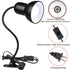 360 Desk Lamp, Rotation Clip On Reading Light - Gooseneck Lamp with Cable, Portable Clamp Light for Bedroom, Office