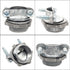 8 Pcs Zinc Clamp Type Cable Connectors, 1/2 Inch Fittings for Metallic Conduit Protecting Cables