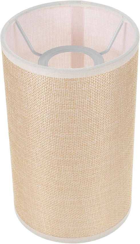 E27 20X12X12cm Light Lamp Shade Drum Lamp Shade, Linen Cylinder Lamp Shade Spider Construction Lamp Shade Replacement