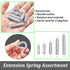 Extension Spring Assortment Kit 100PCS - 5 Different Sizes Zinc Plated for Home Repairs & DIY