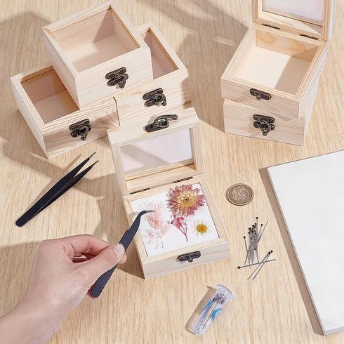 6Pcs 2 2 100 10 AHANDMAKER Insect Specimen Tools Kit Includes Display Case Box EVA Foam Pinning Board Tweezers Pins