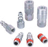 WYNNsky Air Tool Coupler and Plug Kit, 1/4 Inch NPT Fittings, 7 Piece with Storage Case