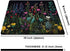 Apottwal Black Beauty Blue Flowers Plants Mouse Pad,Brightly Colored Unique Design Computer Mousepad with Non-Slip