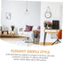 4pcs NUOBESTY Solid Wood Furniture Legs Natural Tapered Replacement Sofa Table Cabinet Feet with Floor Protection Pads