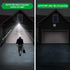 Motion Sensor Outdoor Lights, Battery Operated 600LM Motion Detector Lights for Outside, Black (1 Pack)