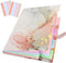 Expanding File Folder, Aesthetic Accordion Folder with Labels, 5 Pockets for Important Documents, Grey Gold