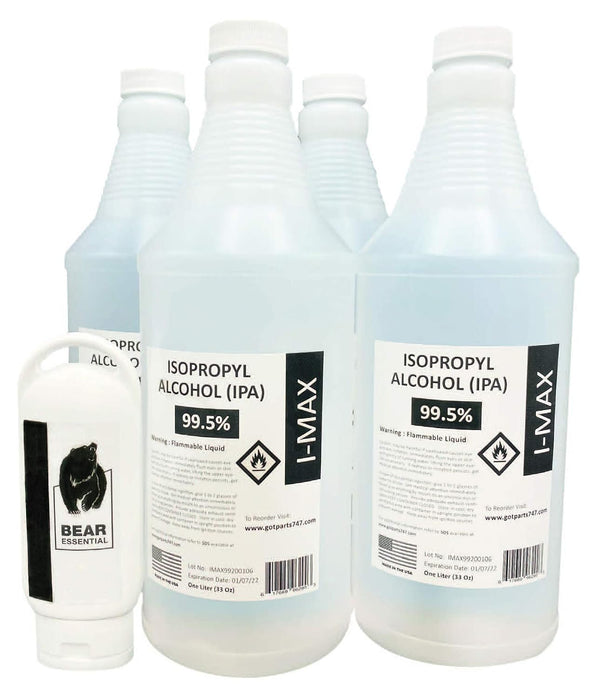 4 Liters (More Than One Gallon) IPA 99.5+% High Purity Isopropyl Alcohol