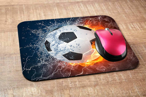Sport Rectangle Gaming Mousepad cool soccer ball art,amazing football pattern Mouse Pad Mouse Mat for Computer Desk Laptop Office 9.5 X 7.9 Inch Non-Slip Rubber by Nicokee