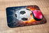 Sport Rectangle Gaming Mousepad cool soccer ball art,amazing football pattern Mouse Pad Mouse Mat for Computer Desk Laptop Office 9.5 X 7.9 Inch Non-Slip Rubber by Nicokee