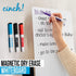 Cinch! Magnetic Whiteboard for Fridge - 29 x 21 Inch Stain-Resistant Dry Erase Board with Markers and Eraser