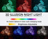 Comiwe 3D Toy,16 Motocross Illusion Night Light Colours Change Smart Touch & Remote Control,Home Decor LED Bedside