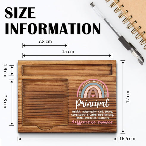 Principal Sticky Note Holder - Office Decor, Gifts, Thank You Appreciation Gifts for Women, Self-Stick Note Pad Holders