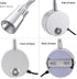 Dimmable 3CCT 5V 15" 1-Pack Touch USB Wall Mounted Bedside Reading Lamp Aluminum Silver Wall Sconce