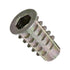 E-Z LOK M6-1.0 Threaded Insert for Soft Wood, Zinc Hex-Flanged, 20 mm Length, Pack of 50