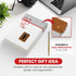 Promot PU Leather Notebook with Pen - A5 Lined Daily Journals for Writing, 200 Pages, Brown