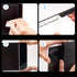 Yocoolfun 2 Pack Black Computer Monitor Memo Board for No Edge Monitors,Monitor Sticky Note Holder Computer Monitor