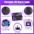1Pack T-SUN Rechargeable Black Lights, Battery Powered Blacklights for Glow Party Fishing Cordless Black Light