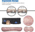 Ergonomic Mouse Pad with Wrist Support Set and Keyboard Wrist Rest for Laptop, Mac, Gaming, Office, Pink Glitter