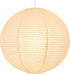 19.68" White Round Paper Lanterns, Chinese/Japanese Paper Lantern Pendant Light, Large Hanging