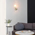 51861 1-Light Bulb Globe Electric Clarissa Wall Sconce, Matte Brass, White Fabric Shade, Not Included