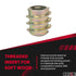 E-Z LOK Hex Threaded Inserts for Soft Wood, Zinc Alloy Flush Thread Insert 10-24 x 10mm Length, Pack of 50, (801024-10)