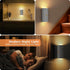 16 Motion Sensor Wall Light, RGB LED Wall Light with Remote Control, Colors Brightness Adjustable, Wall Sconces Battery