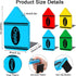4Pcs FYSUIMU Back to School Wood Bookends Non Skid Book Stoppers Colorful Crayon Shape Wooden Book Stands for Heavy
