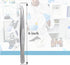 Lab Tweezers High Precision Forceps, 6" (15.2 cm), Fine Strong Curved Point tweezers, Stainless Steel by A2Z SCILAB