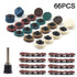 68Pcs 1 inch Set 1/4'' Quick Change Sanding Discs Fine Medium Coarse Grit Surface Conditioning Discs R Type Quick