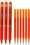 Pilot FriXion Clicker Retractable Gel Ink Pens, Erasable, Extra Fine Point 0.5mm, Orange