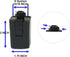 120V 2 H880-BK H System Single Circuit Pendant Track Adapter - for Pendant with Wire Cord AMP (Black)