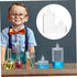 2pcs Glass Weighing Bottle, Ground Glass Stopper Lab Dispensing Bottles, Wide Mouth Wash Bottle, Lab Storage Bottles