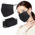 Borje 200 PCS Black Disposable Face Mask 3 Ply Protection Face Masks