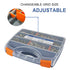 TR TOOLROCK 860pcs 6#-32, 8#-32, 10#-24, 1/4"-20, 5/16"-18, 3/8"-16, 1/2"-13, Rivet Nut Kit, SAE UNC Rivet Nuts