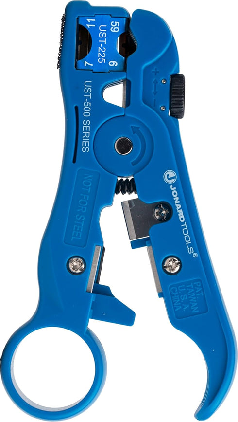 Jonard Tools UST-525 Universal Cable Stripping Tool for Coax, Network, Telephone Cables