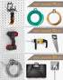 INCLY 24 Pack Heavy Duty Large Black Pegboard Hooks, 1/4 Inch Utility Hook Accessories for Hanging Tools