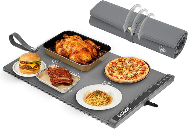 Garvee 3rd Gen Upgraded Food Warming Mat, AB Dual Zone Independent Heating,