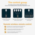 phwii Bulbs,Remote Bulb,ST64 Bulbs Control,800LM 6W (60W Equivalent),E26 Base,Dimmable 2700K-6500K, 2-Pack(2 Bulbs+1