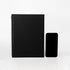 DSTELIN Blank Spiral Notebook - 10 inch x 7.5 inch, 100GSM, 4-Pack, Soft Cover, 50 Pages / 25 Sheets (Black)