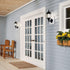 17" 1-Light (17" 6.5" 49255BK Kichler Chesapeake Outdoor Wall Light in Black, Exterior Porch Light, Coastal Wall Sconce