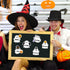 Whaline 24 Packs Halloween Sticky Notes, Cute Boo Ghost Notepads, 12 Designs Trick or Treat Memo Pads